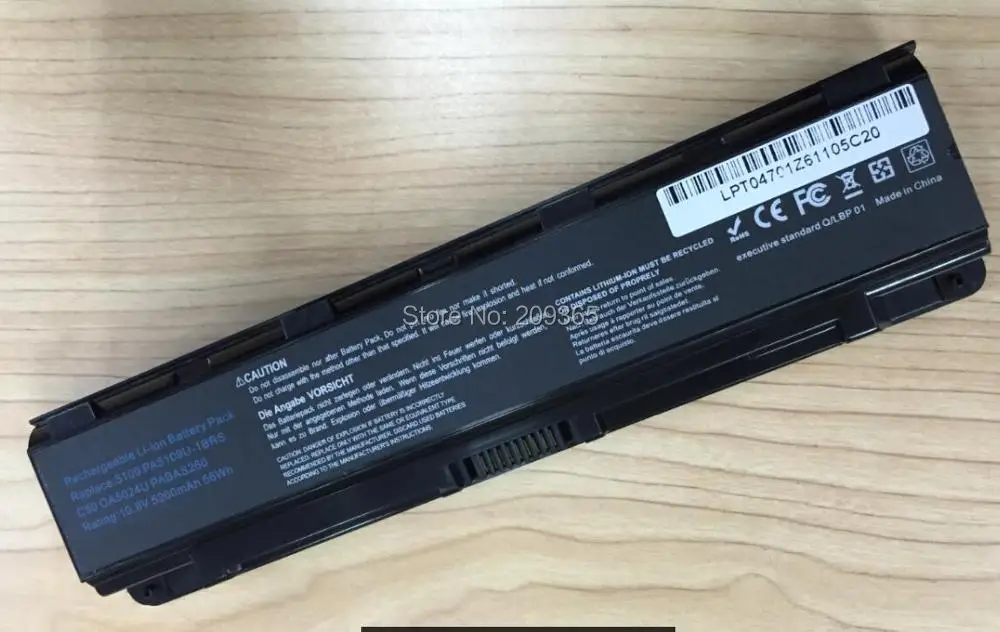 PA5109U-1BRS ноутбук Батарея для Toshiba Satellite C50 C50D C55 C55D C55Dt PA5108U-1BRS PA5110U-1BRS