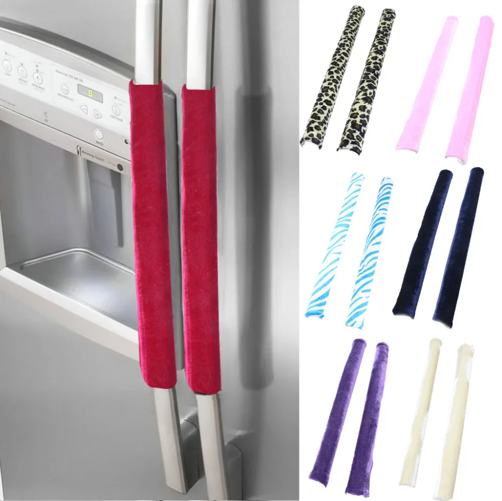 

Hot New 2 PCS Kitchen Appliance Handle Cover Decor Smudges Door Refrigerator Fridge Oven Skid Resistance 40*12cm M4