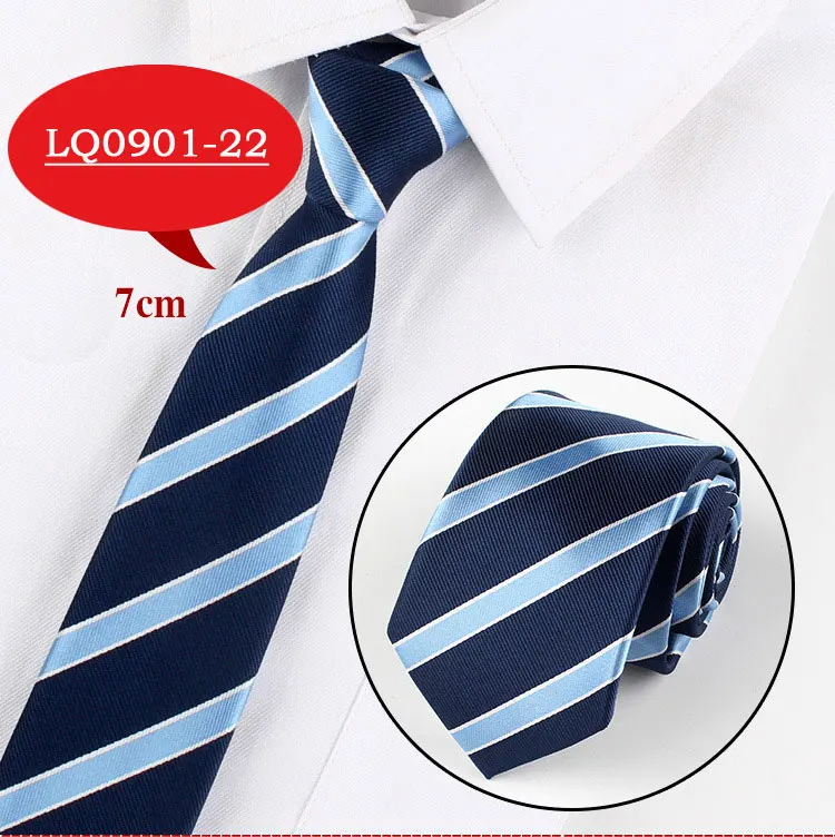 Men Tie Fashion 7cm Classic Luxury Jacquard Woven Neckties Factory Seller Bridegroom Business Wedding Accessories Shirt Neck Tie - Цвет: LQ0901-22