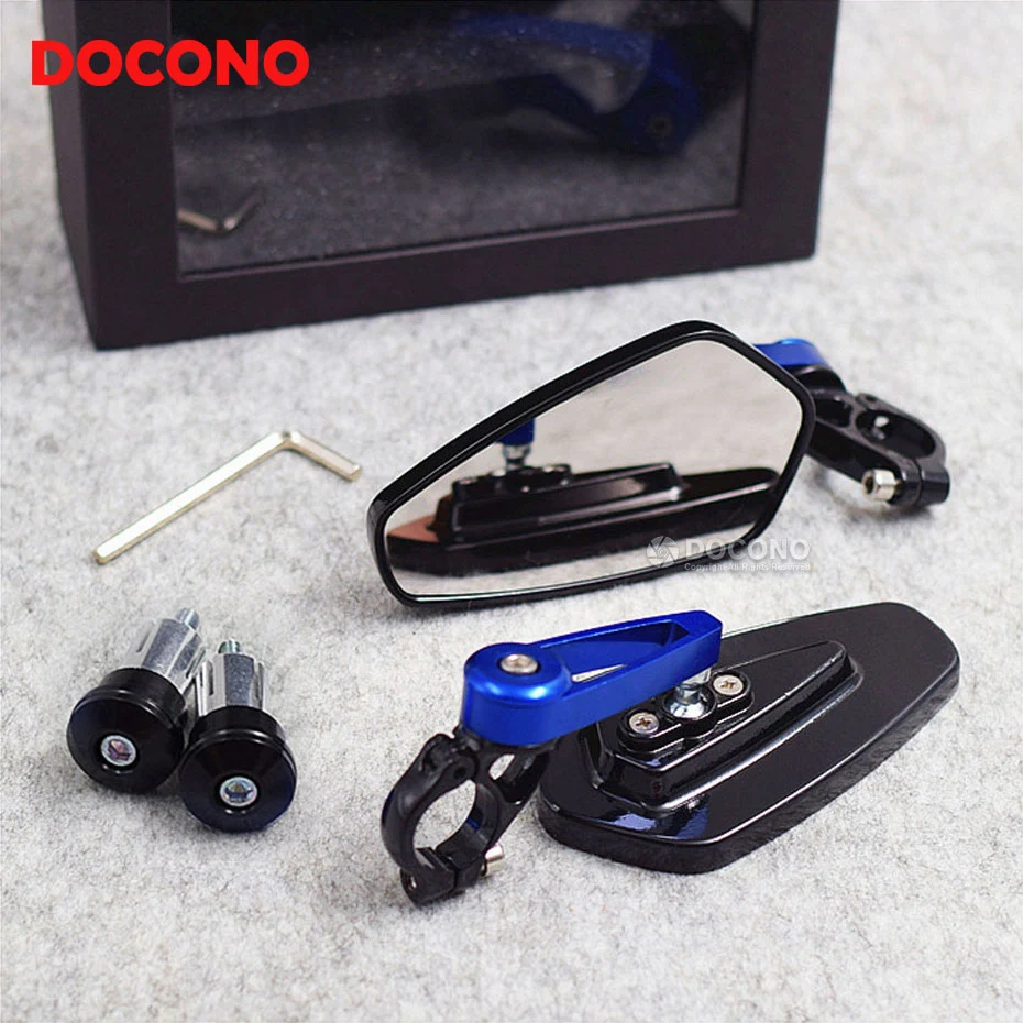 

Motorcycle 7/8" 22mm handlebar end side rearview mirror For suzuki v-strom 650 sv 650 inazuma 250 gladius 650 gladius 400 ktm