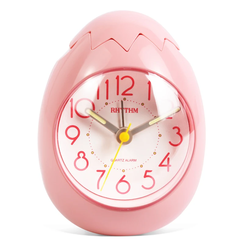 Cute Egg Shape Alarm Clock Ultra Silent Jumping Movement Clocks