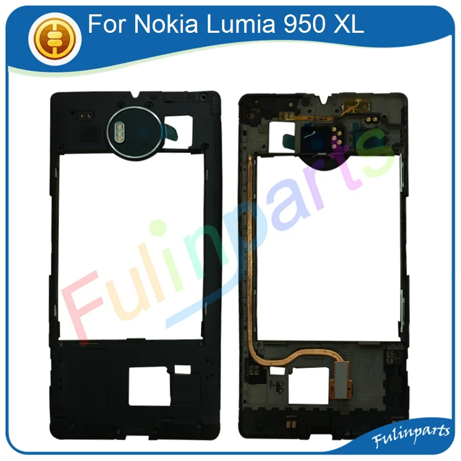 1 шт. для Nokia Lumia 950 XL средняя рамка Корпус с задней камерой объектив Запасные части