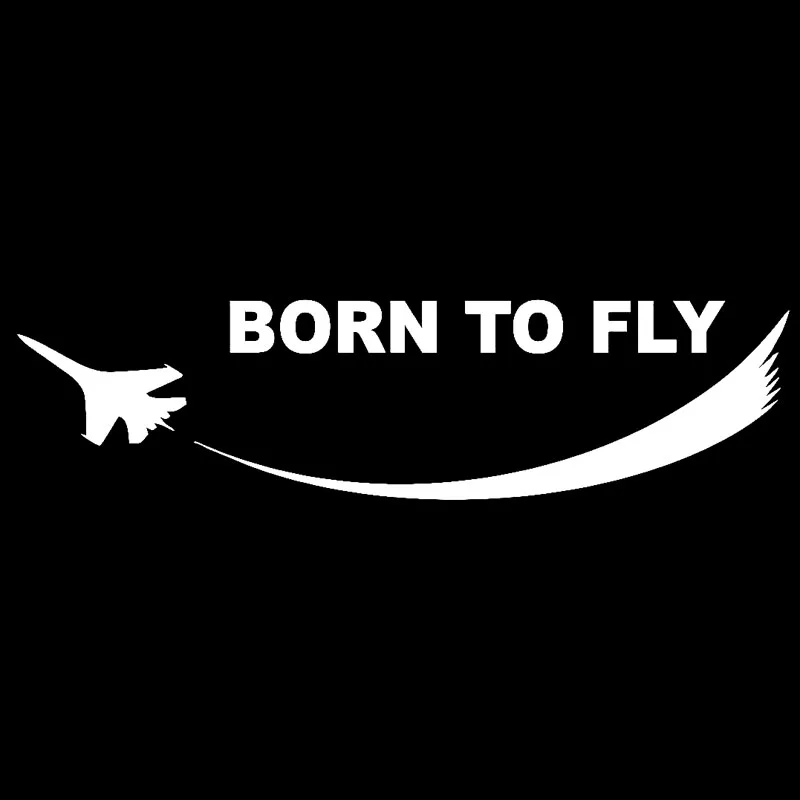 Виниловая наклейка для автомобиля QYPF 19 2 см * 5 BORN чтобы лететь на самолете