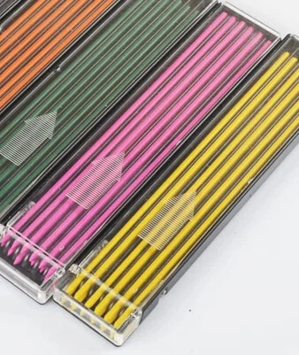 10 компл. 2.0 мм механический карандаш пополнения Цвет свинца заправки, Цветной карандаш