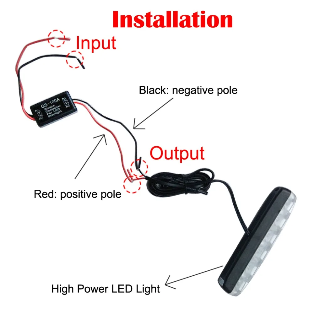 2 X Flash Strobe Controller Flasher Module For LED Brake Tail Stop Light 12-16V (4)