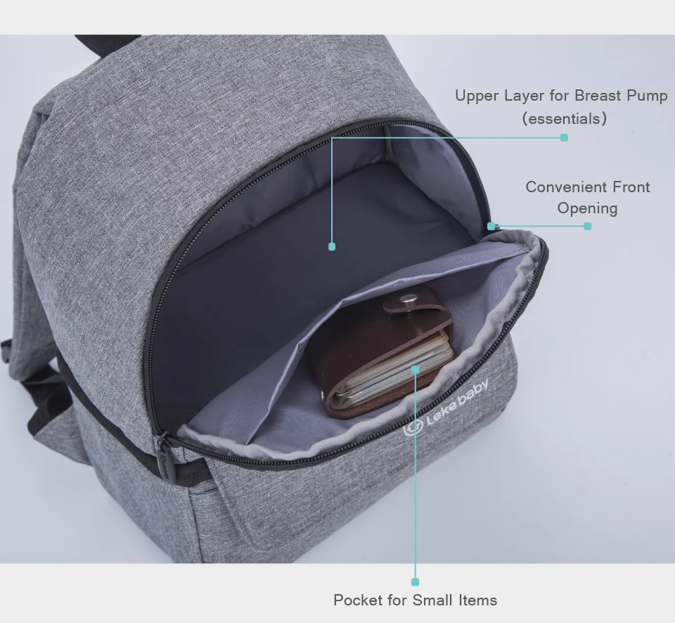 lekebaby breast milk cooler bag
