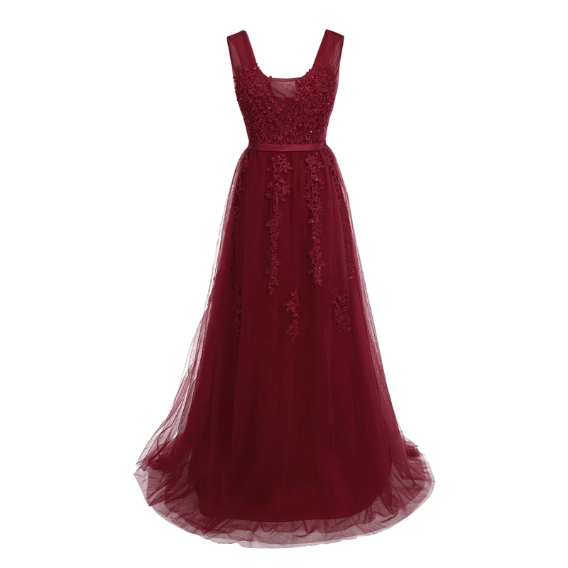 

Vintage Wedding Long Dress for Bridesmaid Photo Shoot V Neck Embroidery Tulle Long Dress High Waist Pleated Elegant Women Dress