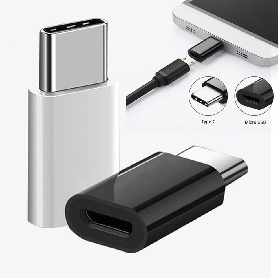 Кабель-Переходник USB C на Micro USB адаптер OTG Тип Кабеля C Зарядное устройство преобразователь для Macbook samsung Galaxy S8 S9 huawei p20 pro p10 USB адаптер