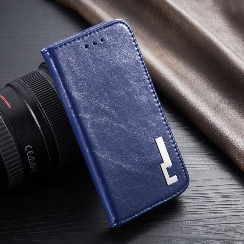 Blue AMMYKI Горячая Xiaomi Redmi note4 чехол Роскошный неровный Флип кожаный качественный чехол для телефона 5,5 'для Xiaomi Redmi Note 4 Чехол - Цвет: Blue