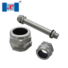 17 шт./лот Нержавеющая сталь кабельный сальник для герметизации провода SS 304 M16 4-8 мм зажим для шнура водонепроницаемый соединитель проводов