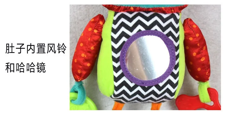 Детские погремушки робот кукла кровать висит колокол с BB погремушка кривое зеркало для куклы Прорезыватель образования Игрушечные