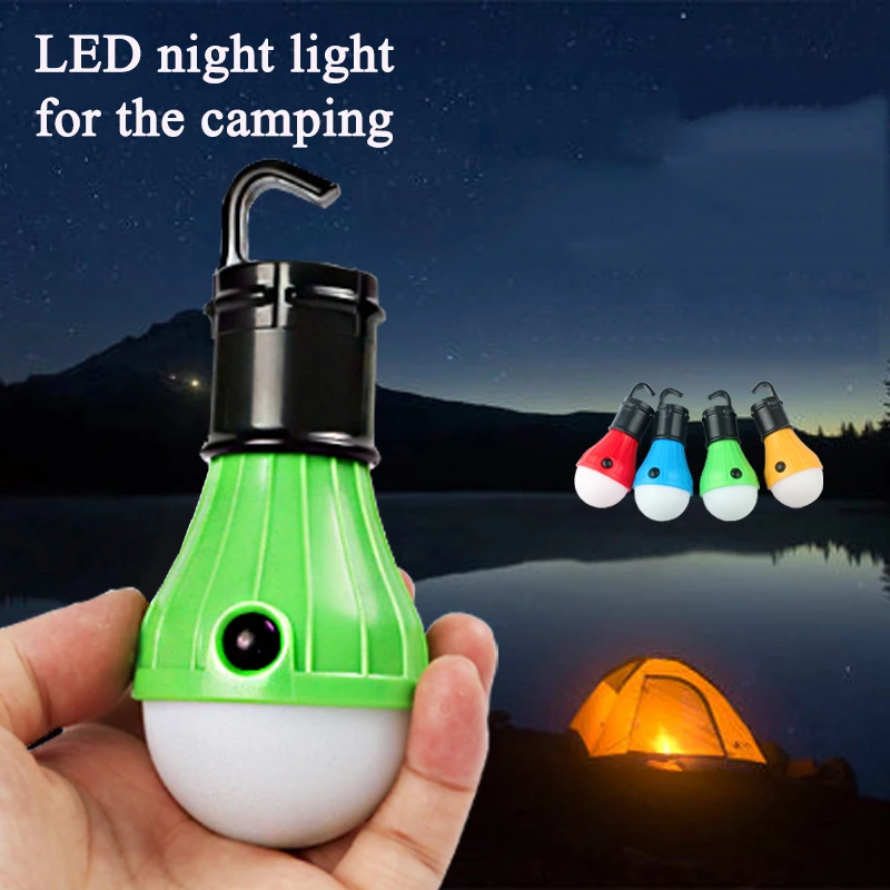 1 шт. переносная наружная подвеска 3 светодиодный фонарь для кемпинга светодиодный фонарь лампа для кемпинга палатка Рыбалка 4 цвета AAA батарея