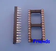 

Free Shipping IC Socket Adapter Standard 28 PIN Round DIP High Quality 120 pcs per lot connectors