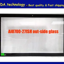 DHL/EMS экспресс-! ЖК-дисплей Экран Стекло для 2" lenovo AIO700-27IS ЖК-дисплей спереди Стекло, снаружи Стекло w/контакте с клейкой лентой 3M