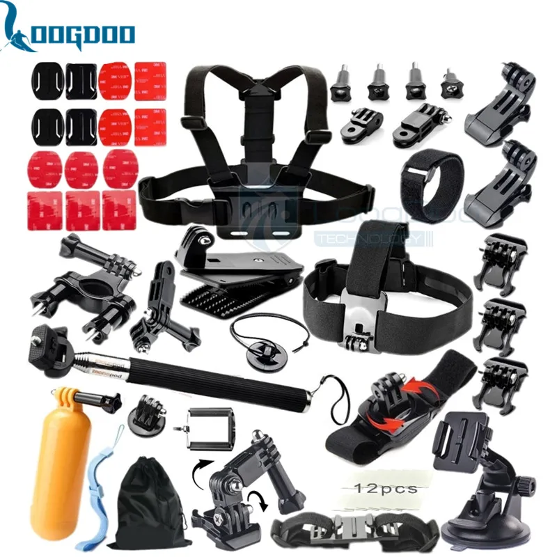 Gopro Hero Accessories Set Monopod Tripod Float Bobber Chest Belt For