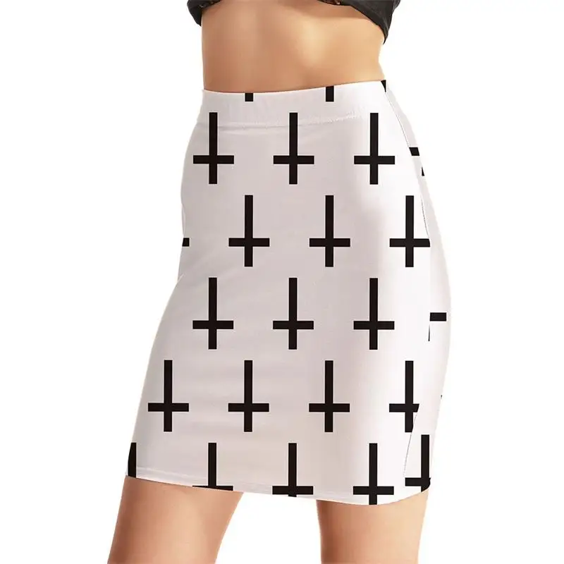 Simple White Women Sexy High Waist Skirts Tennis Bowling Skirts Slim