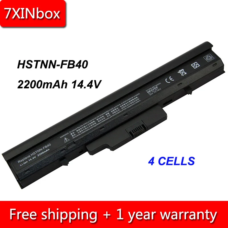 

7XINbox 4cell 2200mAh 14.4V HSTNN-FB40 HSTNN-IB44 Laptop Battery For HP 510 530 HSTNN-C29C HSTNN-IB45 440264-ABC 441674-001