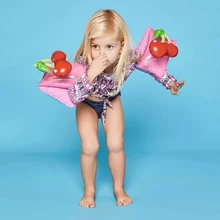 1 пара плавательный нарукавники для плавания Краб животных надувной фламинго нарукавники для воды Купание и плавание бассейн аксессуары для тренеров водяные крылья