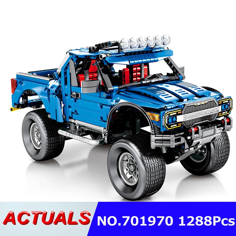 

701970 F-150 Raptor Pickup Building Blocks Kits Compatible Legoing Technic Car Bricks Toys For Children Birthday Gift Car Blocks