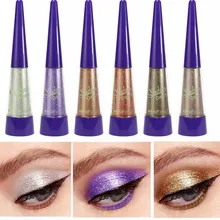 18 цветов жидкий золотой цвет глаз Блестящий металлический лайнер Водонепроницаемая ручка карандаш фиолетовый подводка-гель для глаз жидкий пигмент сделать