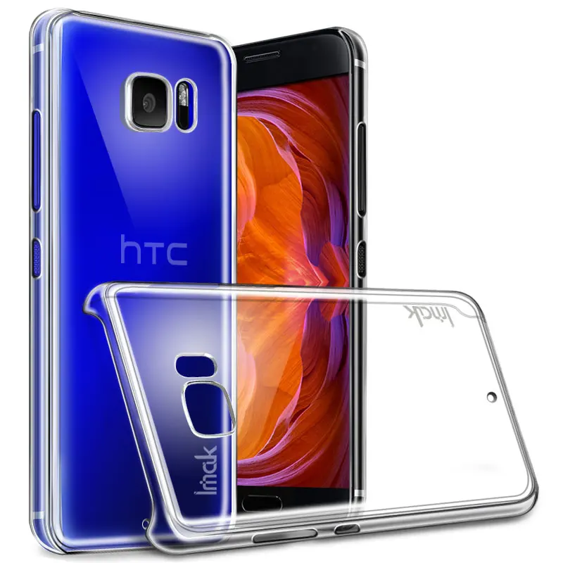 

Original Imak Hard Plastic Phone Cases For HTC U Ultra Case Ocean Note 5.7" Transparent Clear Crystal Protective Back Cover