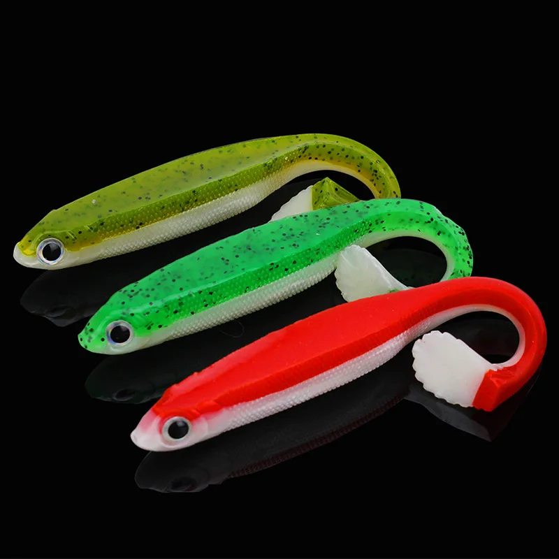  9-pieces Soft Bait Lure Swimming Minnow Shad 15cm/12.5g Wobblers Artificial Silicone Bait Paddle Ta