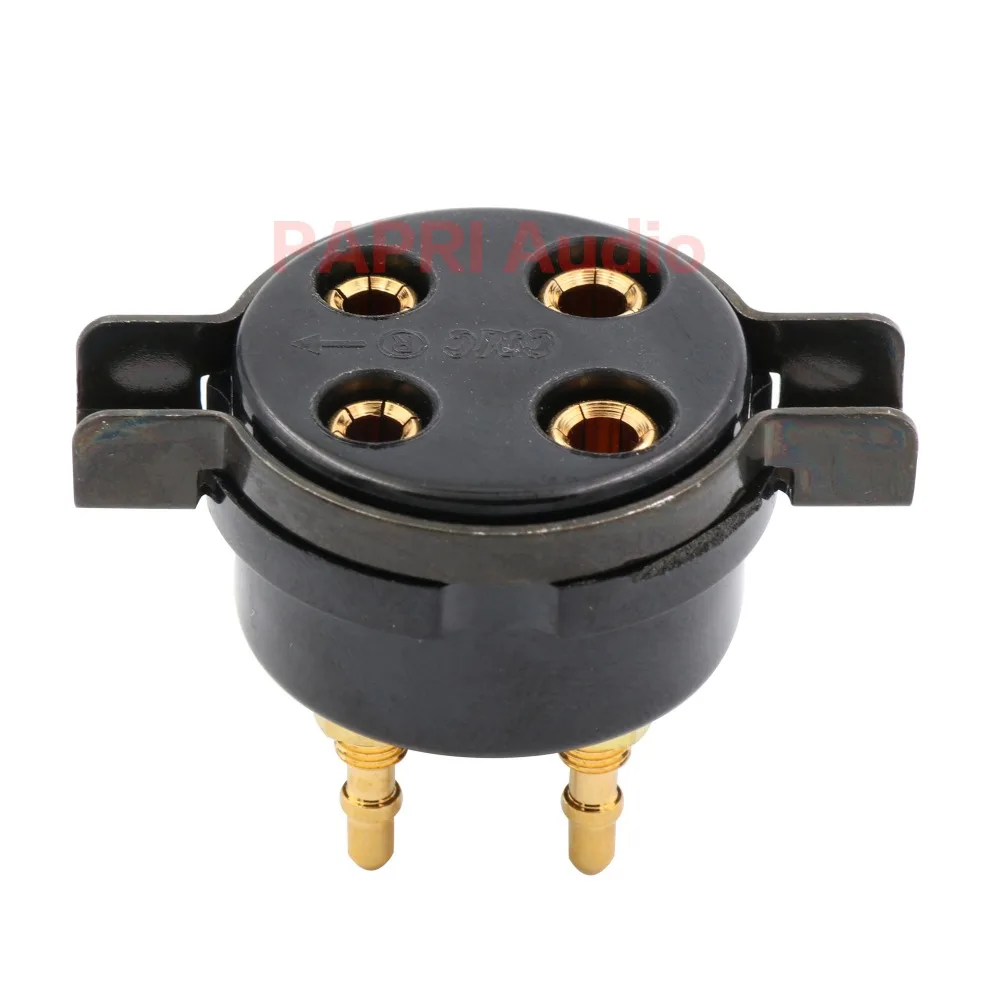 CMC PTFE ламповая панель 4PIN 8PIN 9PIN золотистые медные булавки бакелит U4A K8A B9A гнезда