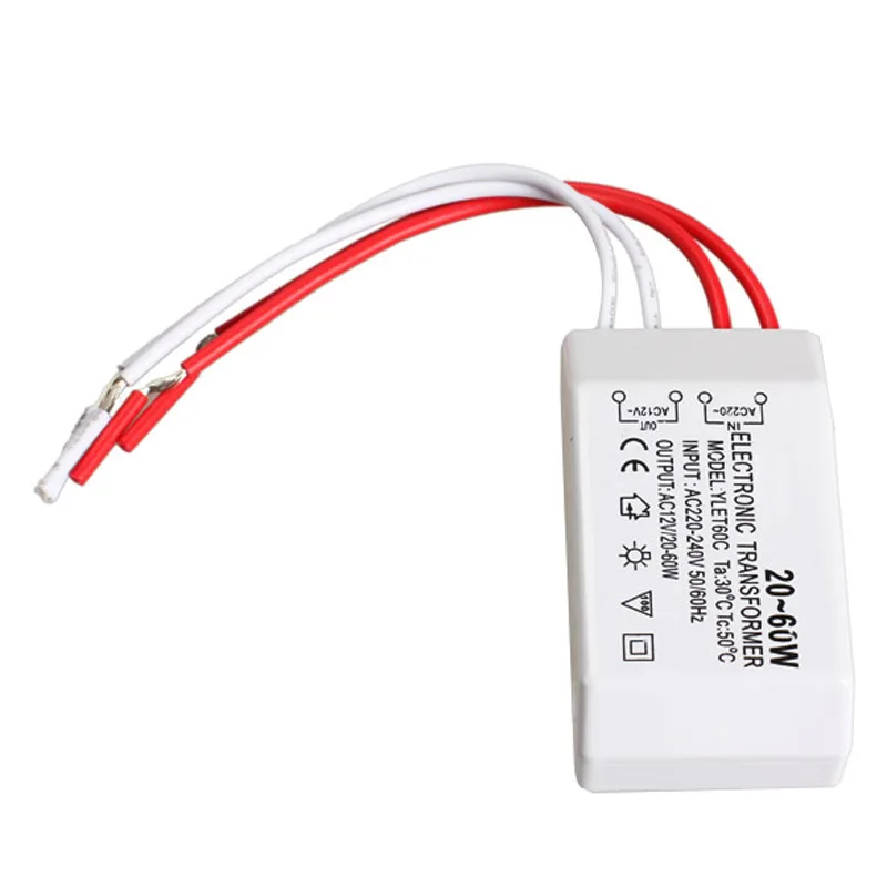 

20-60W 12V Halogen LED Lamp Electronic Transformer Spotlight Adapter