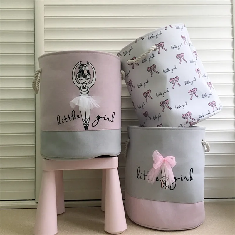 Fulllove 35*40cm rosa lavanderia cesta para roupas