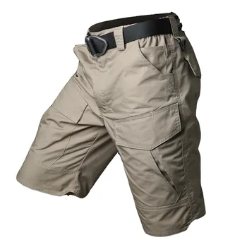 

Summer Military Waterproof Shorts Tactical Cargo Men Teflon Camouflage Army Military Short Male Pockets Rip-stop Casual Shorts
