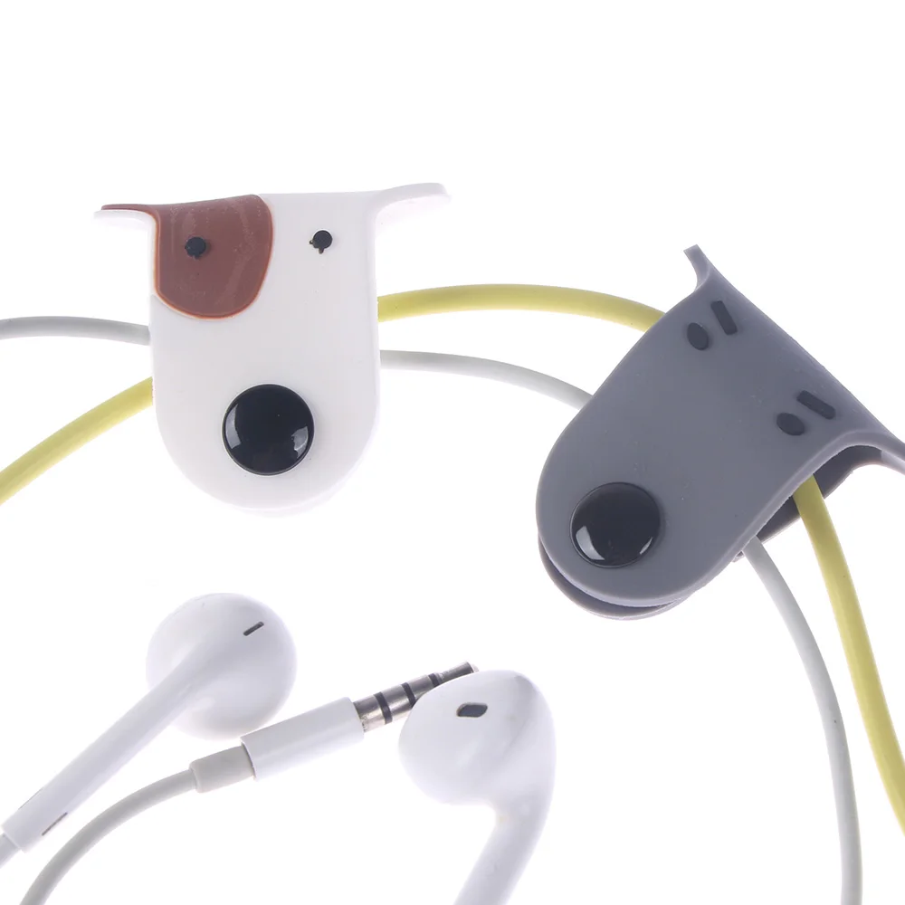 2X Dog Doggie Earphone Earbud Headphone Cable Cord Organize Manager