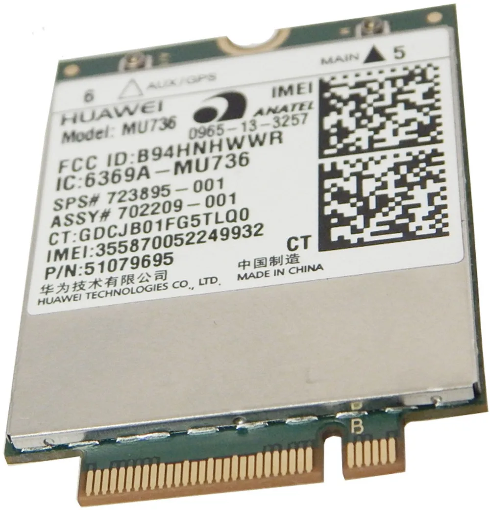 Карта для мобильного телефона HP MU736 HS3110 HSPA + широкополосный модуль 3G WWAN карта hp