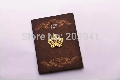 

1PC/Lot Crown Metal Bookmark Design Gold Hooks Lovely Stationery For Book Using