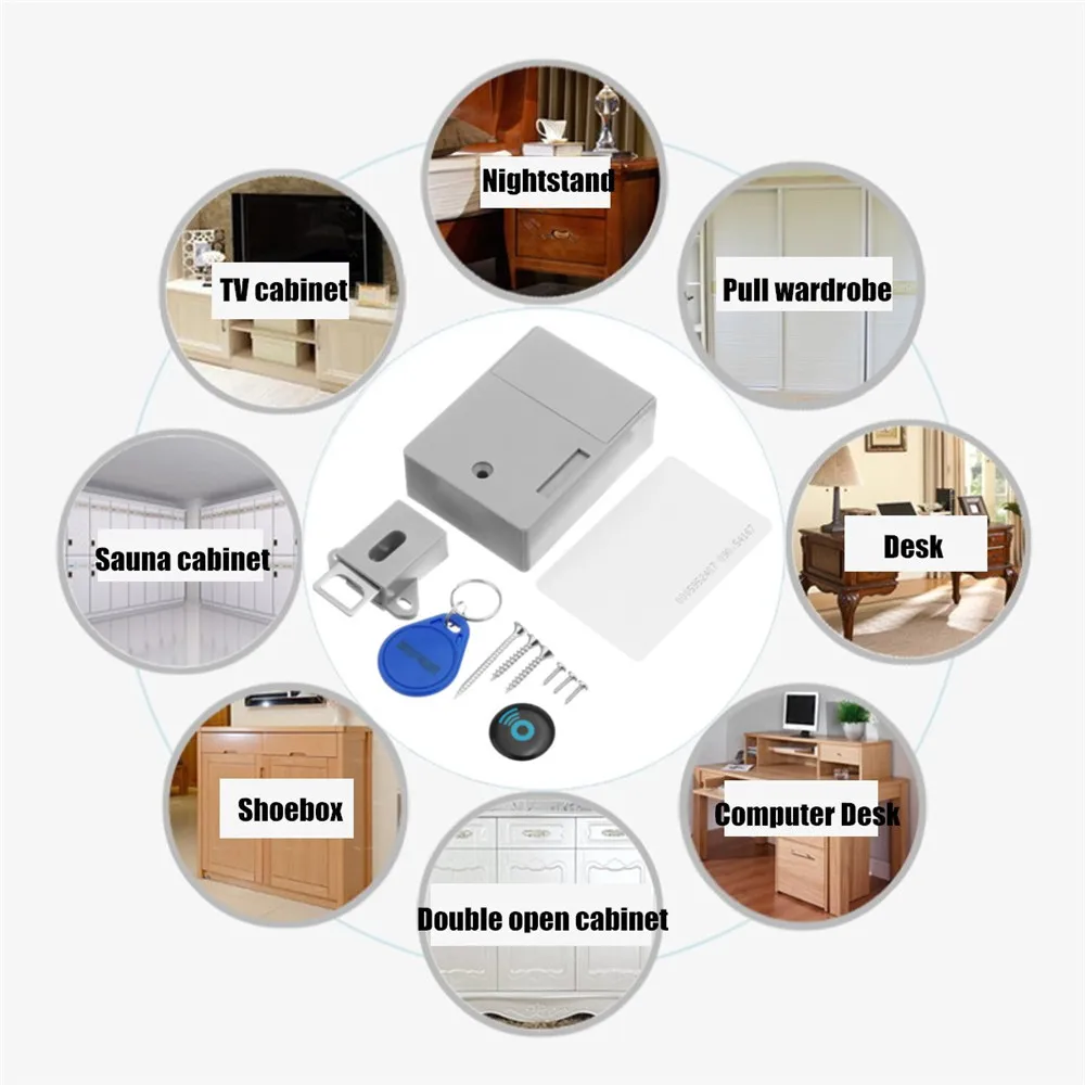 IC Card сенсор цифровой RFID ящик карты замок DIY Электронный невидимый скрытый шкаф