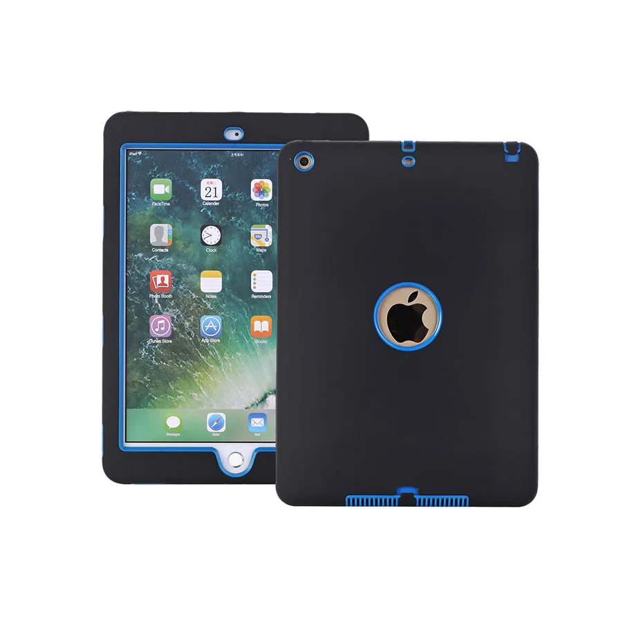 Чехол для iPad 9,7 Противоударная защита от царапин Slim Fit планшетный чехол Крышка для iPad 9,7 A1822 A1823 A1893 A1954 - Цвет: Pad2018 Black Blue