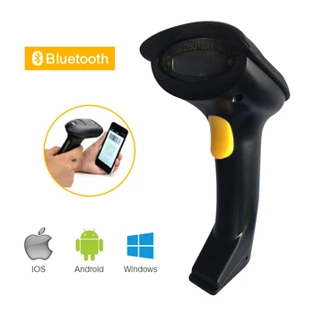

Wireless Bluetooth Barcode Scanners 1D Screen Bar Code Reader Auto Scanning CCD Red Light 300t/s for IOS7 Android Windows
