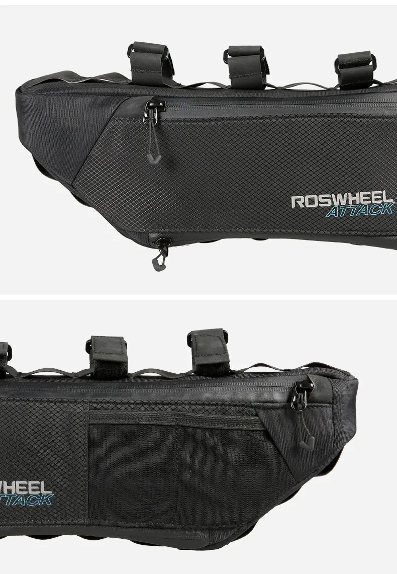 Flash Deal ROSWHEEL Bicycle Bag Water Bike Frame Corner Tube Triangle Pouch Bycicle Cycling Bags Accessories 4L Volume Extendable 121371 2 Flash Deal ROSWHEEL Bicycle Bag Water Bike Frame Corner Tube Triangle Pouch Bycicle Cycling Bags Accessories 4L Volume Extendable 121371 2