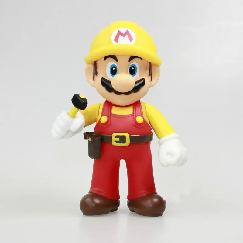 DHL50PCS 13 см Mario bros фигурка ПВХ фигурка игрушка рабочий фигура Марио игрушка кукла Дети Игрушки для мальчиков девочек