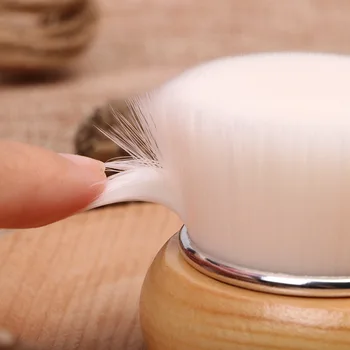 

Manual Wooden Handle Facial Cleansing Brush Wash Your Face Artifact Beauty Tools Soft Fber Hair Manual Face Brush Skin Care