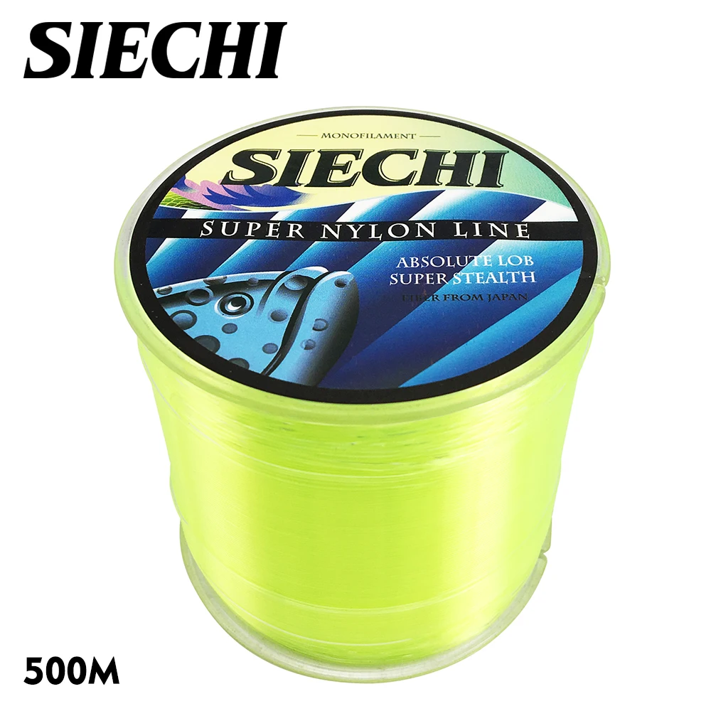 SIECHI 500 متر سوبر قوية سوبر الشبح حبل صيد من النيلون 4-28LB حيدة خط اليابان الخط الرئيسي ل الكارب الصيد معالجة