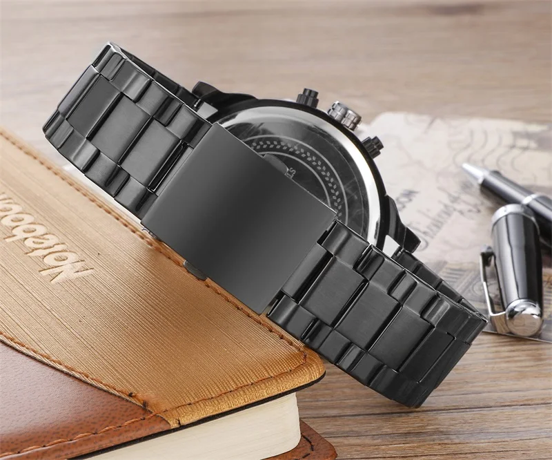 CAGARNY 6820 классические Качественные Спортивные Мужские кварцевые часы из нержавеющей стали с двумя часовыми ремешками, водонепроницаемые часы с датой
