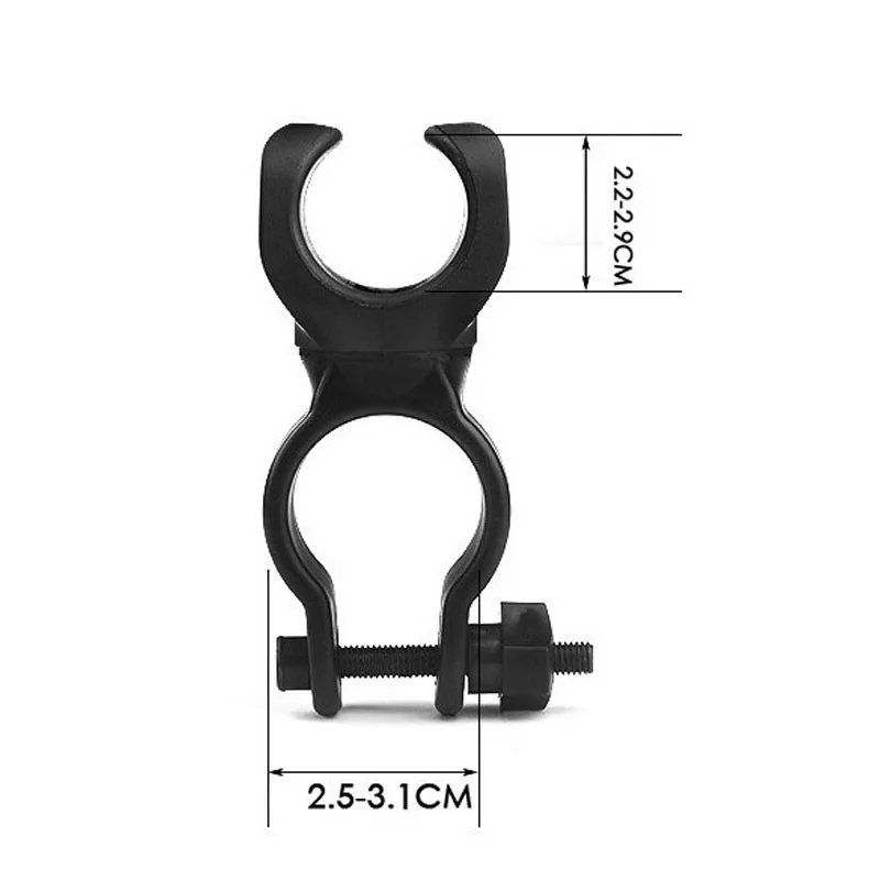 Открытый Велоспорт 360 градусов Поворотный Bike Клип держатель кронштейн для фонарика Фонарь велосипедный передний свет Поддержка Полезная