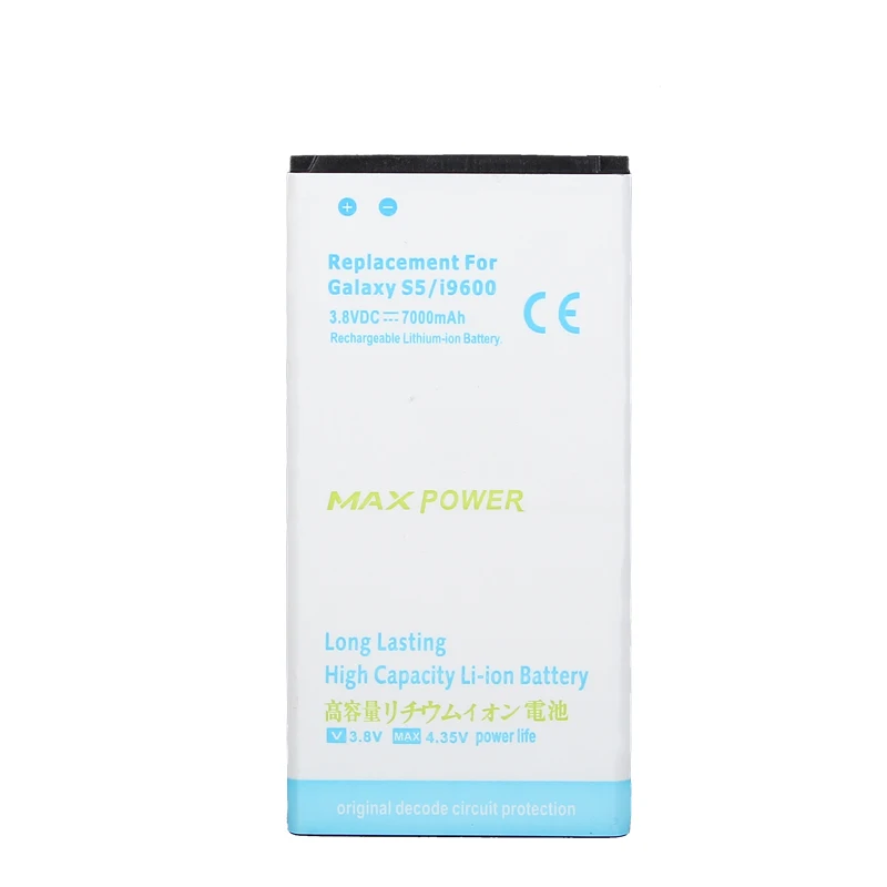 Аккумулятор для Samsung Galaxy S5 i9600 G900F мобильный телефон с большой емкостью 7000 мАч