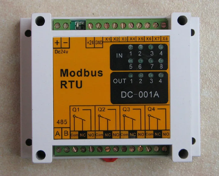 Modbus module 485 interface 8 input 4 output module IO switch module can communicate with PLC. Modbus module 485 interface 8 input 4 output module IO switch module can communicate with PLC.