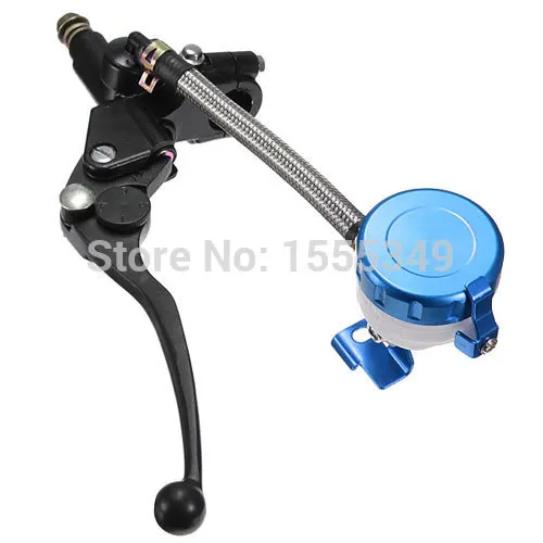 

Black+Blue 22mm 7/8inch Universal Motorcycle Handlebar Hydraulic Brake Master Cylinder Clutch Lever Reservoir Left