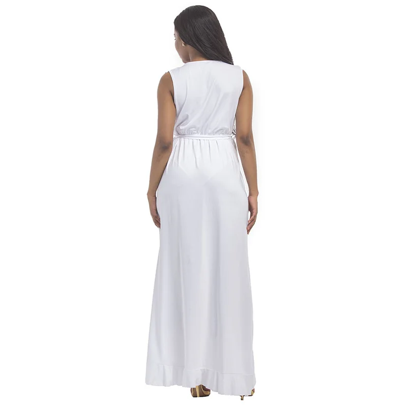 ShejoinSheenjoy Sexy Deep V-Neck Ruffles Women Long Dress Waist Drawstring Split Sleeveless Summer Dress Plus Size Maxi Dresses (22)