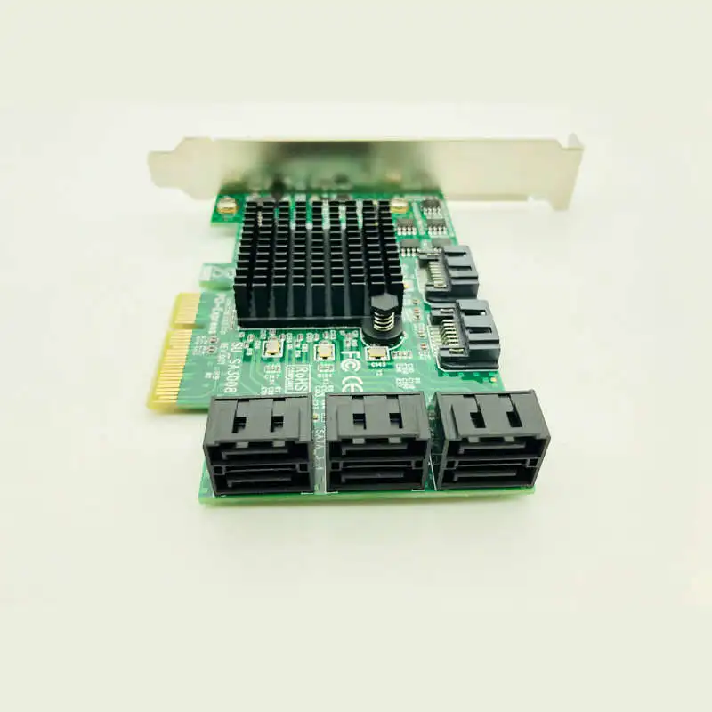  Pci-E Pci Express Zu Sata 30 Iii 3 6Gb Controller Karte Ssd Pcie 8 Port Sata Karte Ssd Sata3.0 adap