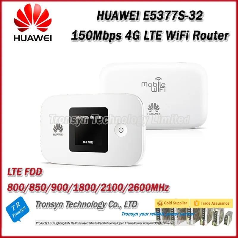 Оригинальный разблокировать 150 Мбит/с Huawei e5377 Портативный 4 г Wi-Fi маршрутизатор с Сим слот для карт и 1.45 дюймов ЖК-дисплей Экран с 1750 мАч