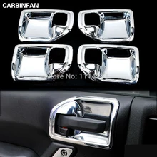 ABS внутренняя ручка колпаки крышка отделка 4 шт./компл. наклейка для Jeep Wrangler JK 4 двери 2007