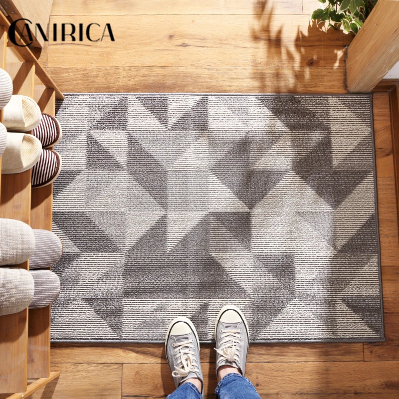 CANIRICA Doormat Modern Carpets For Hallway Kitchen Rugs Home Decorative Geometric Stair Floor Mats For Living Room Customized